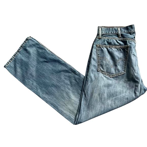 Levis Mens 505 Straight Fit Blue Denim Jeans 5 Pocket Style 38 W 32 L - Picture 10 of 15